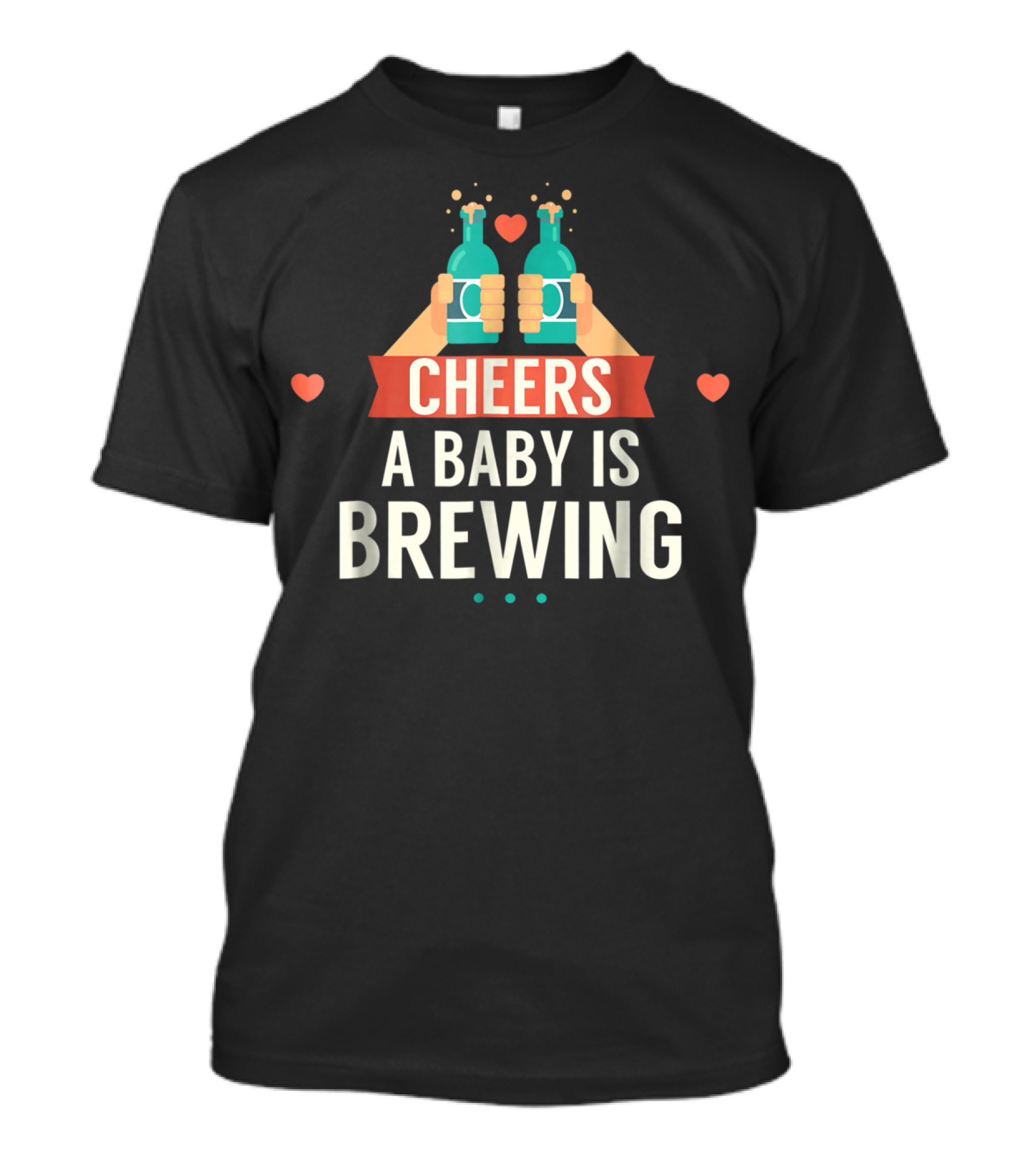 Cheers A Baby Is Brewing Expectant Dad Beer T-Shirt
