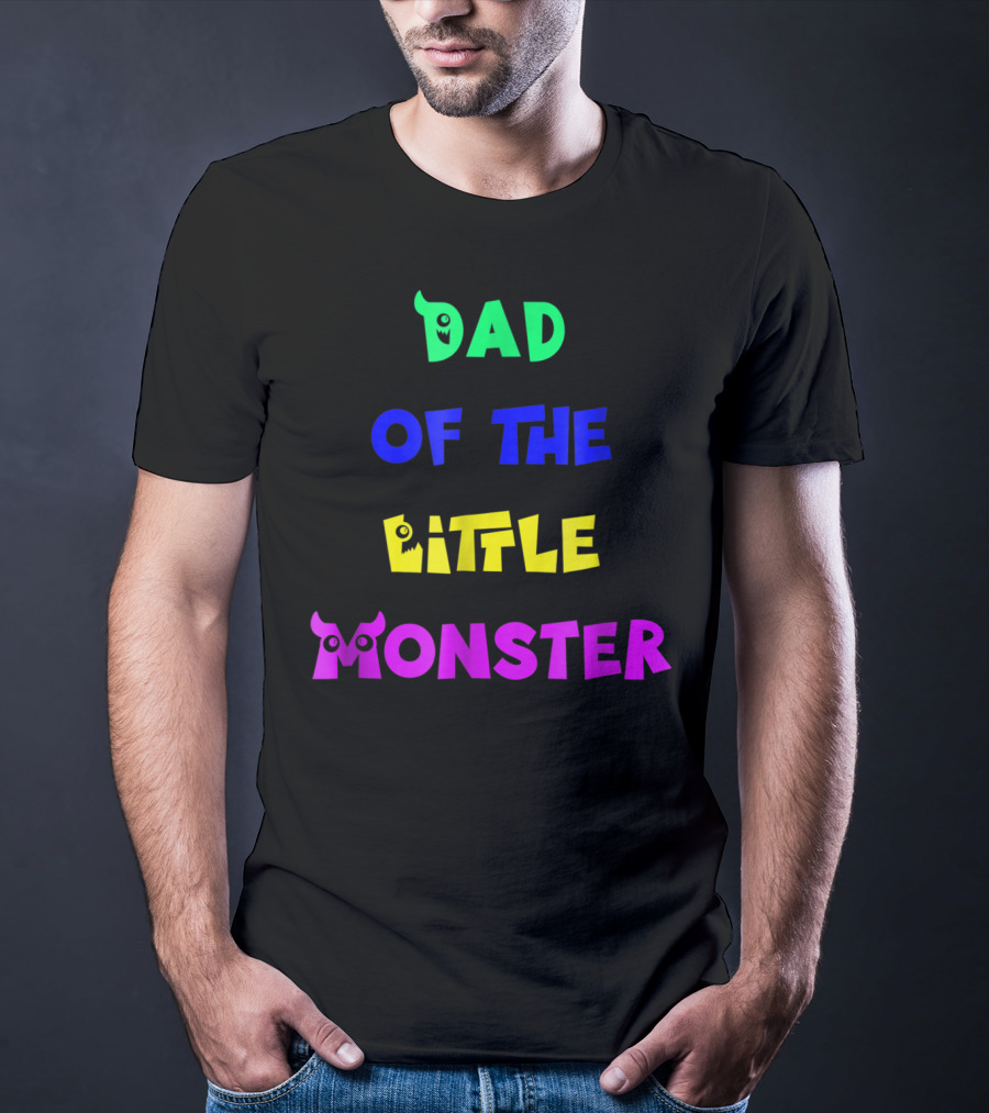 Dad Of The Little Monster Funny Halloween Costumes65 T-Shirt