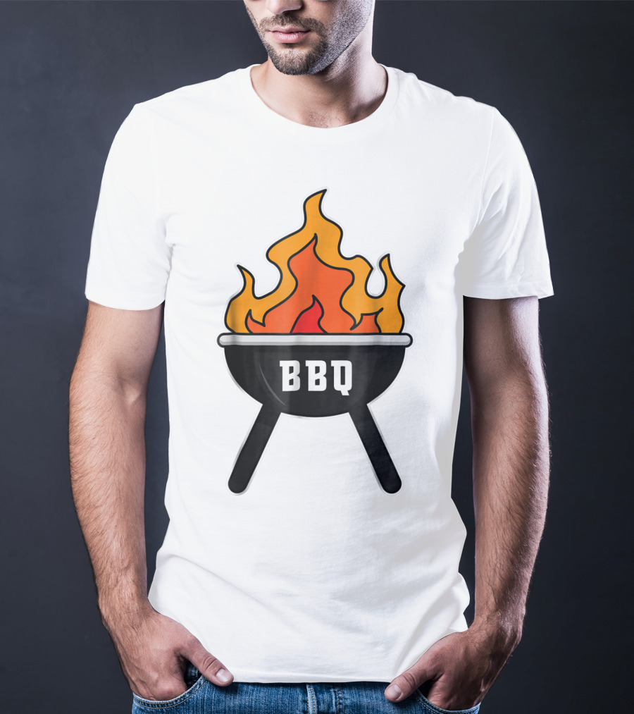 BBQ Pit Master Hot Flames Grilling Barbecue T-Shirt