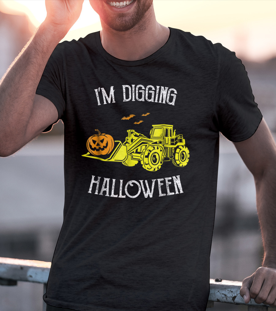 I'm Digging Halloween Best Construction Worker Dad Punny S43 T-Shirt