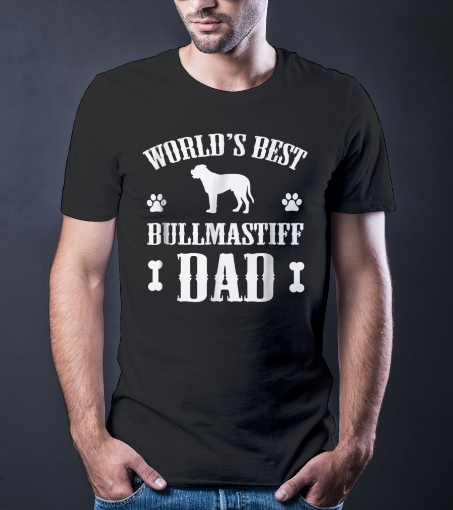 WORLD'S BEST BULLMASTIFF DAD T-Shirt