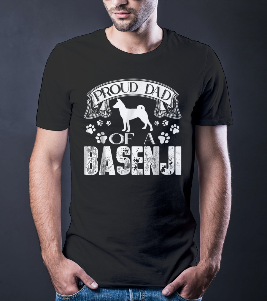 Proud Dad Of A Basenji T-Shirt