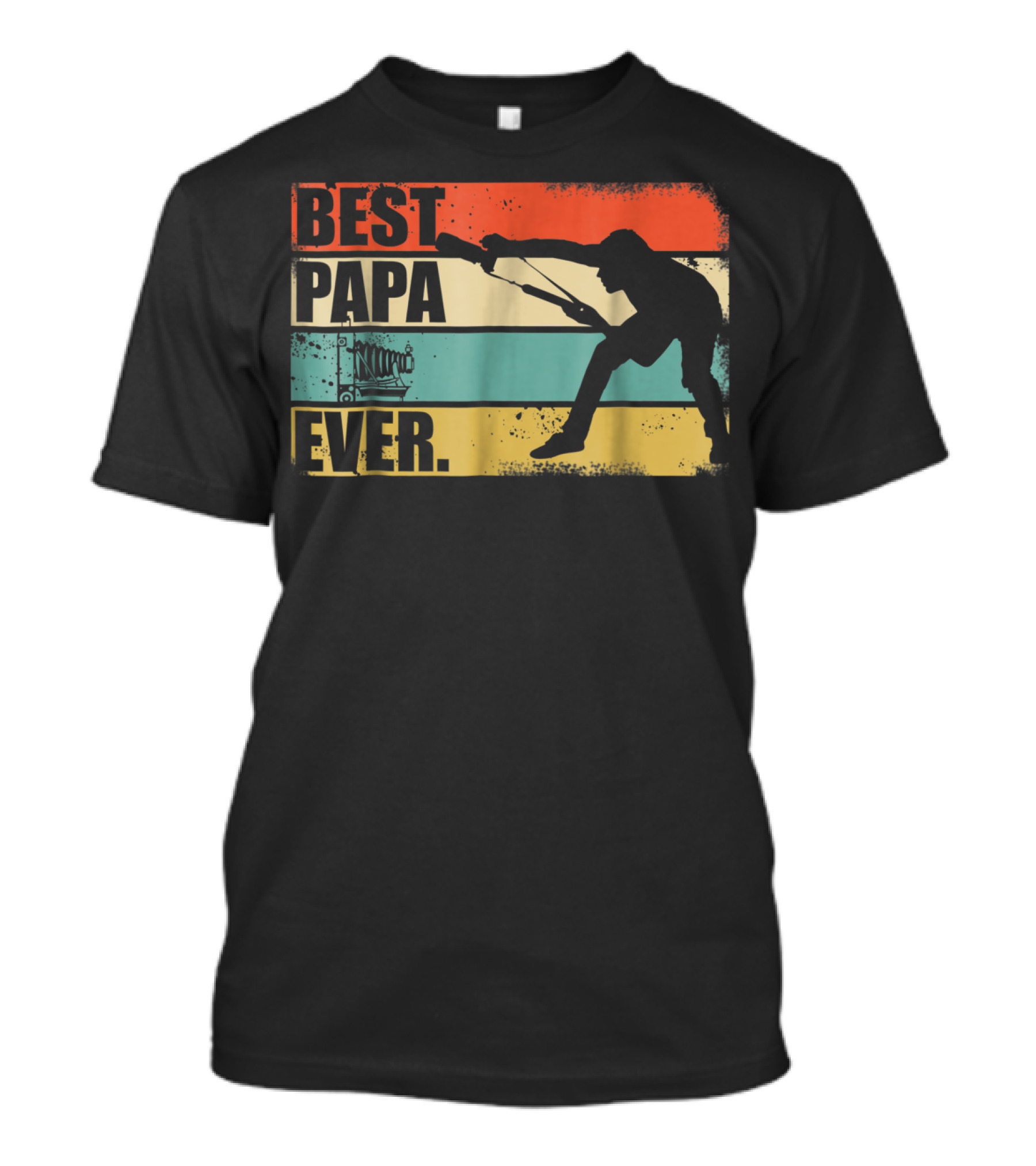 Best Papa Ever Retro Photographer T-Shirt