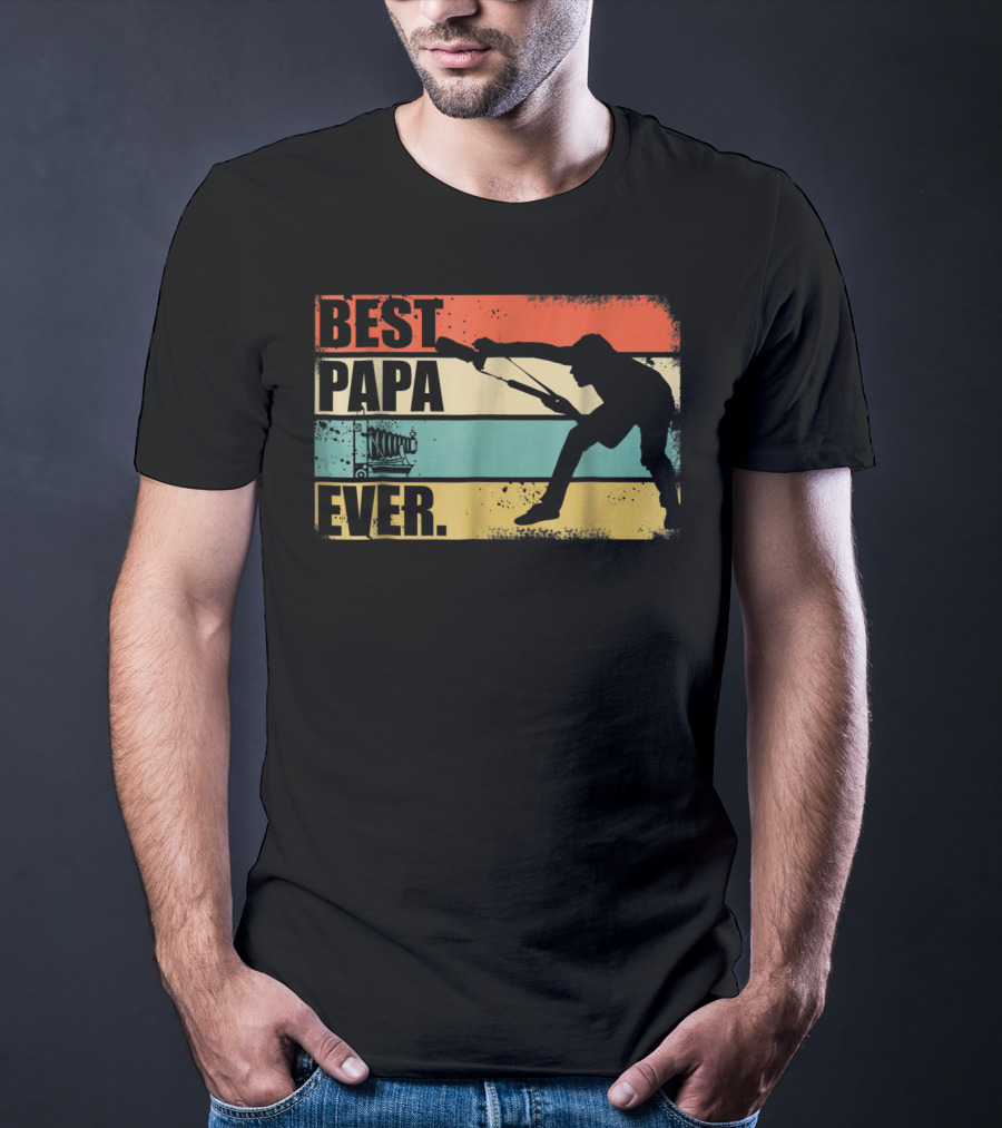 Best Papa Ever Retro Photographer T-Shirt
