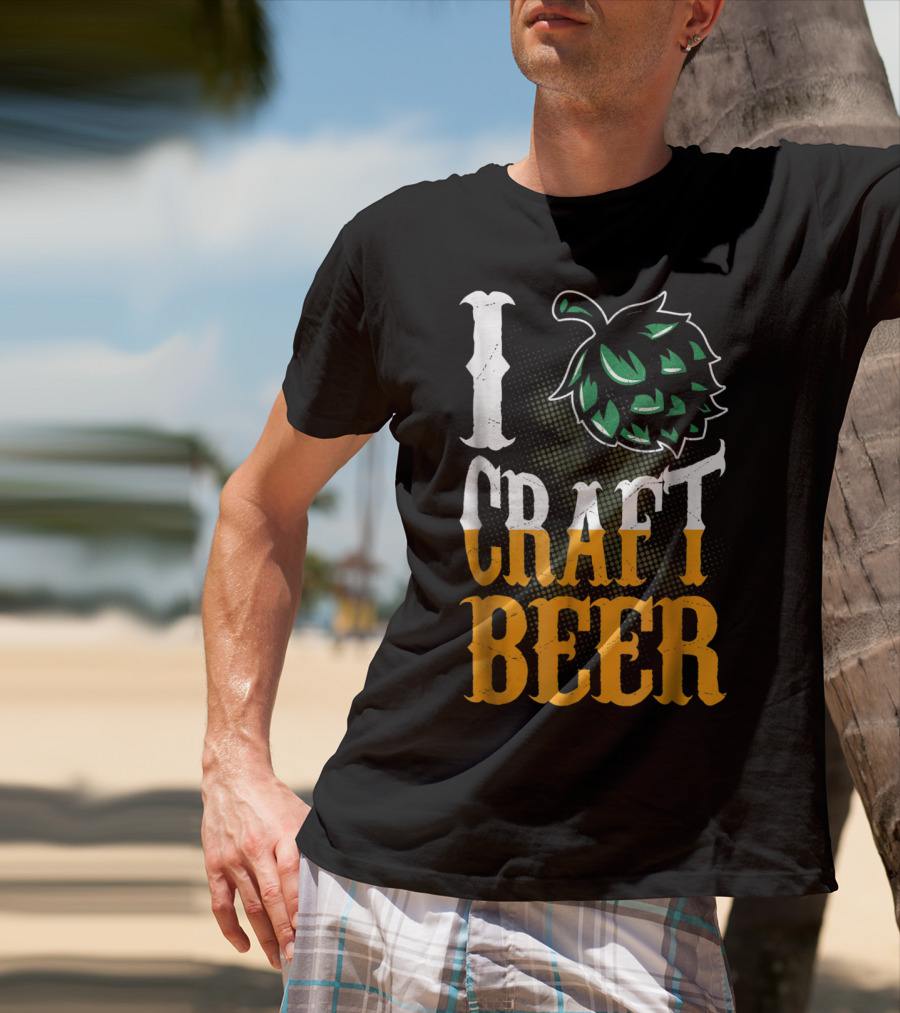 Brew Dad I Craft Beer I Love Craft Beer Hops T-Shirt