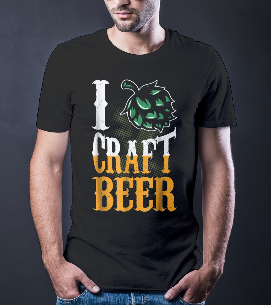 Brew Dad I Craft Beer I Love Craft Beer Hops T-Shirt