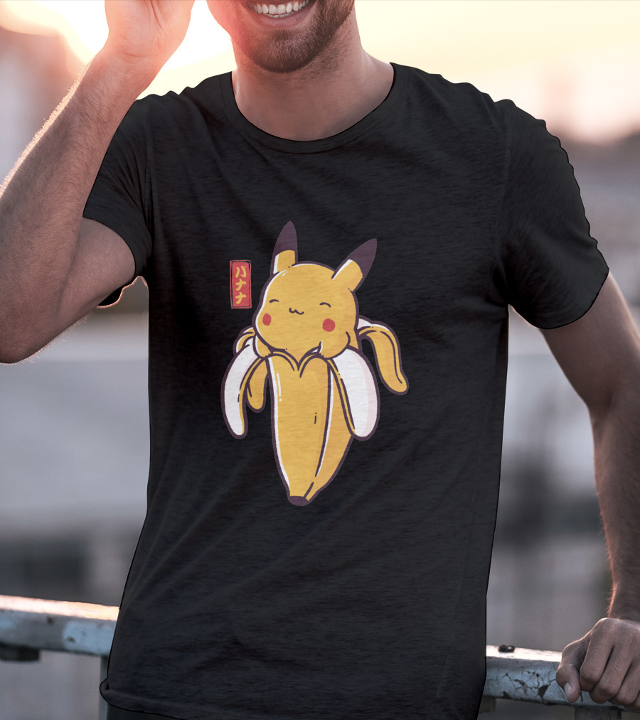 Bananachu Cute Pikachu Banana Fusion T-Shirt