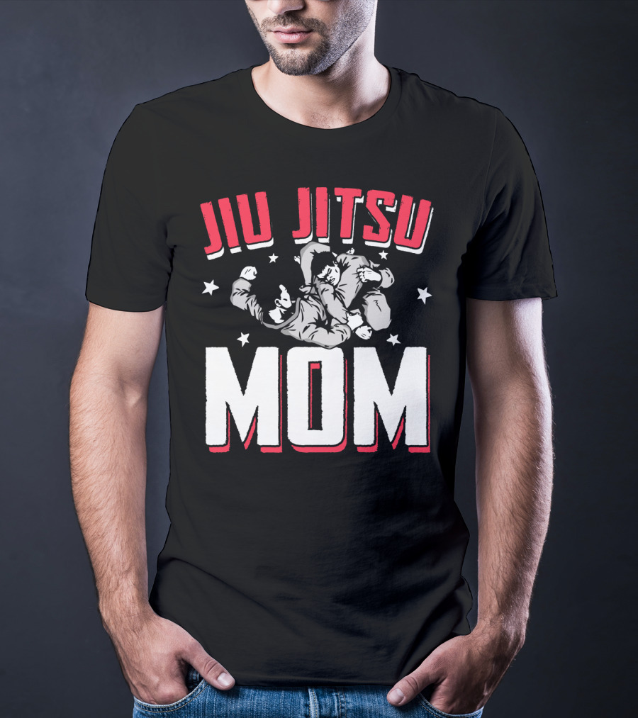 Jiu Jitsu Mom Stars Martial Arts Player T-Shirt