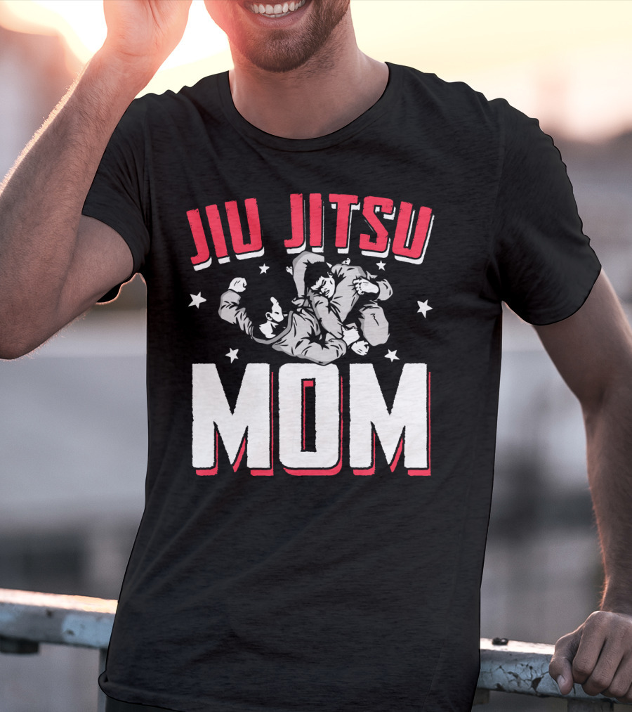 Jiu Jitsu Mom Stars Martial Arts Player T-Shirt