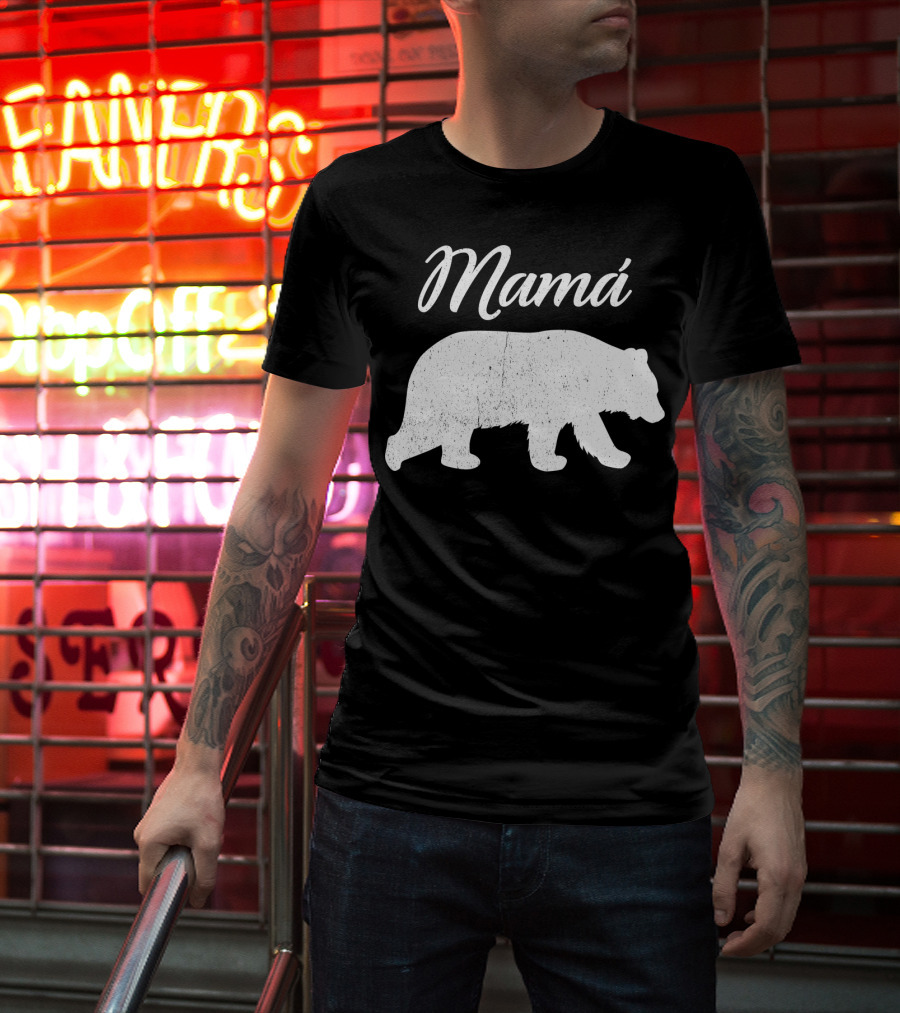 Mamá Bear Latin Mexican Mom Spanish Mama Bear T-Shirt