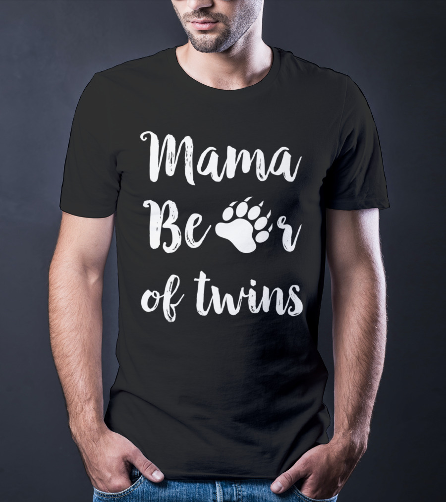 Mama Bear Of Twins T-Shirt