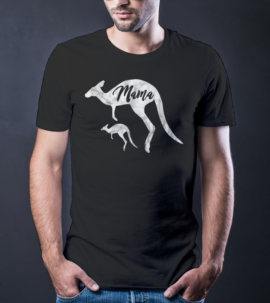 Mama Kangaroo Australia Mother And Baby T-Shirt