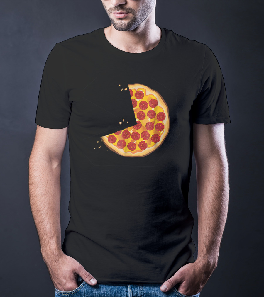 Matching Pizza Slice With 2 Kids Babies Twins Funny81 T-Shirt