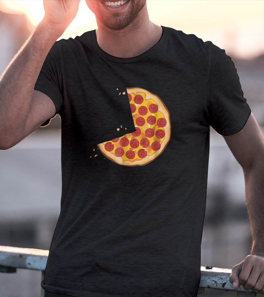 Matching Pizza Slice With 2 Kids Babies Twins Funny81 T-Shirt