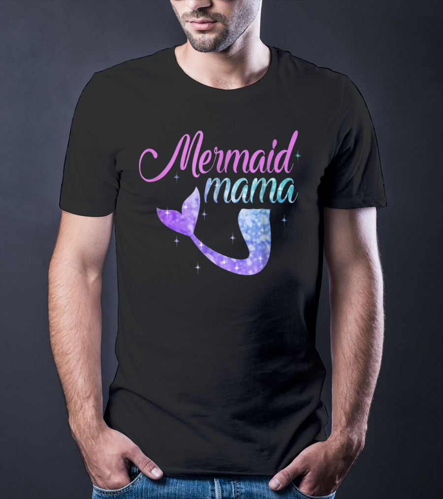 Mermaid Mama Sparkling Tail T-Shirt