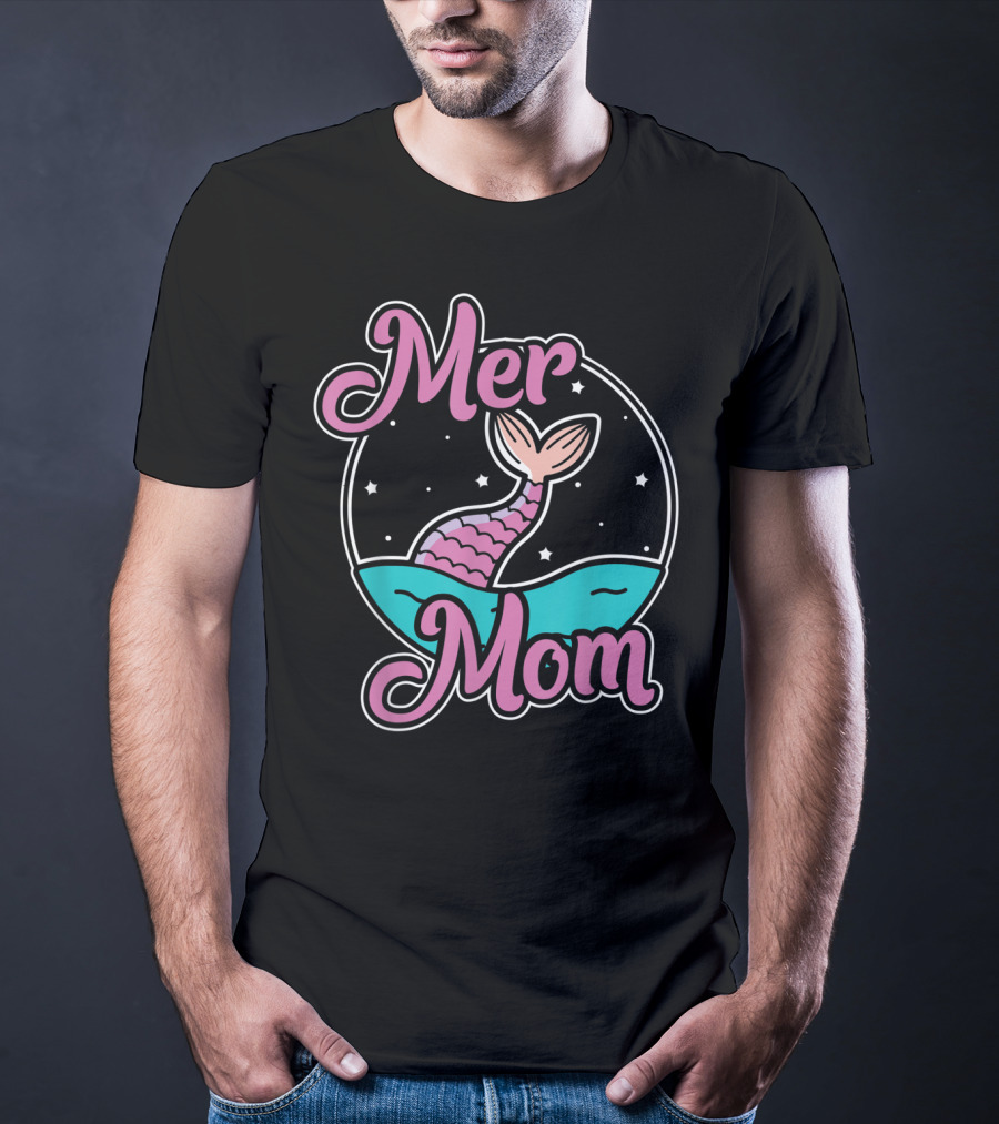 Mer Mom Mermaid Mother Awesome Mer T-Shirt