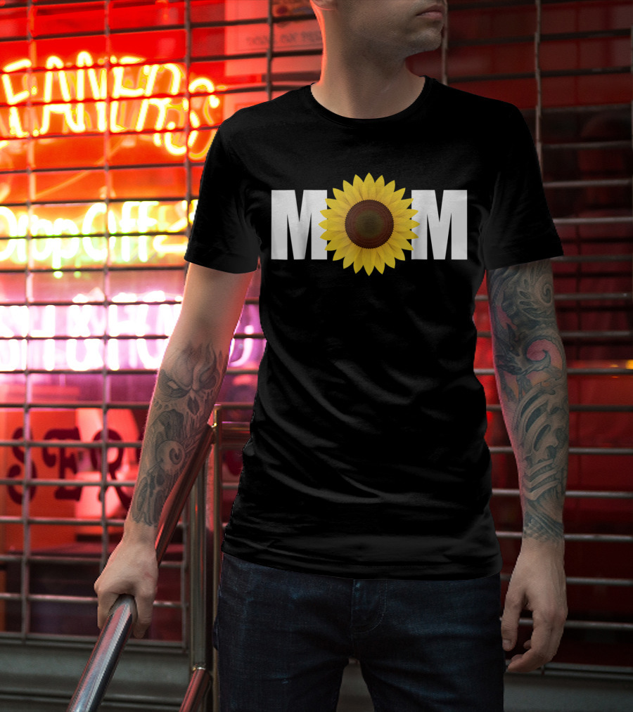 MOM Sunflower Floral T-Shirt