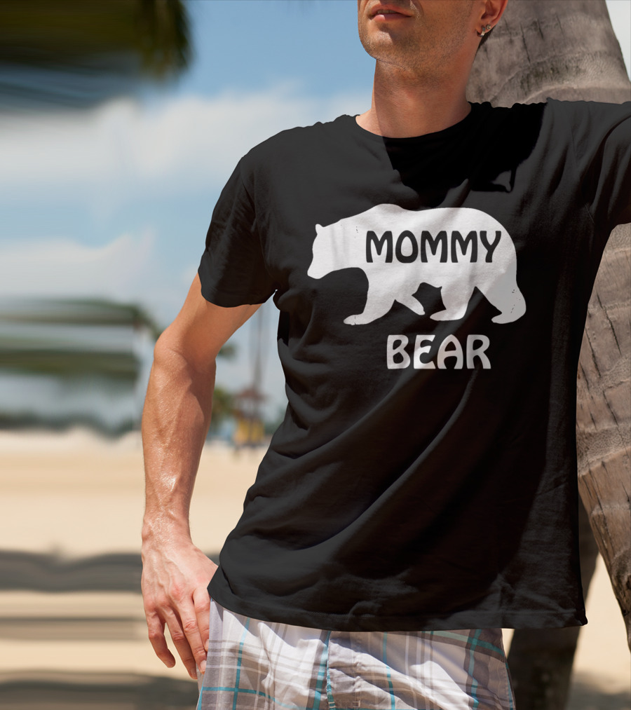 Mommy Bear Great For Mother Mom Mama Birthday95 Bear T-Shirt