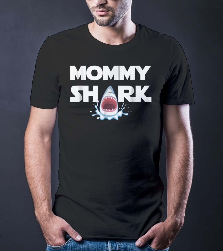 Mommy Shark Doo Doo Doo Funny Mom Monster T-Shirt