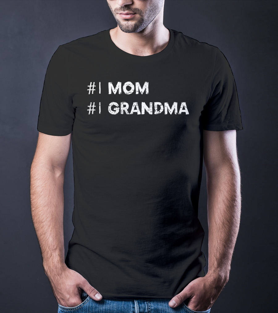 1 Mom #1 Grandma Mothers Day Ideas17 T-Shirt