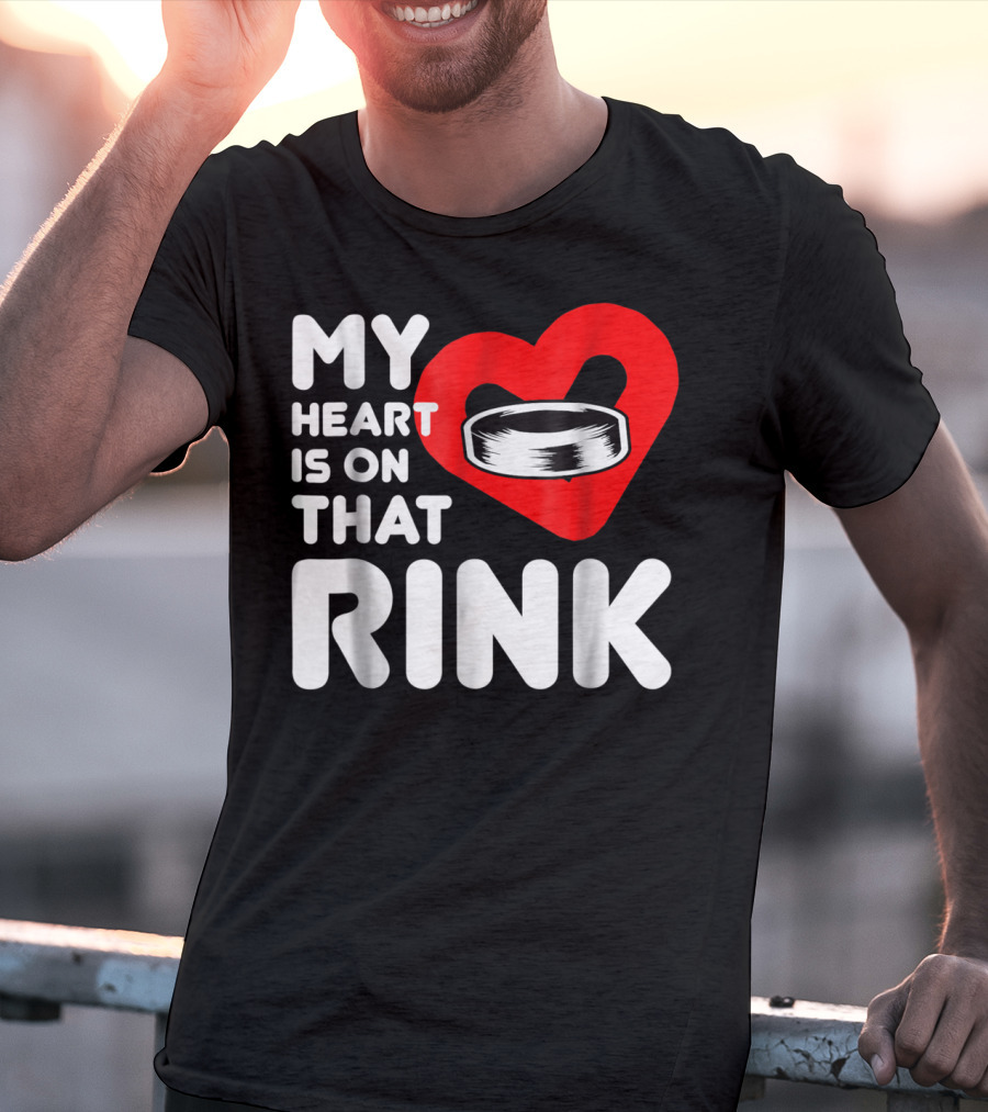 My Heart Is On That Rink Hockey Wife League T-Shirt