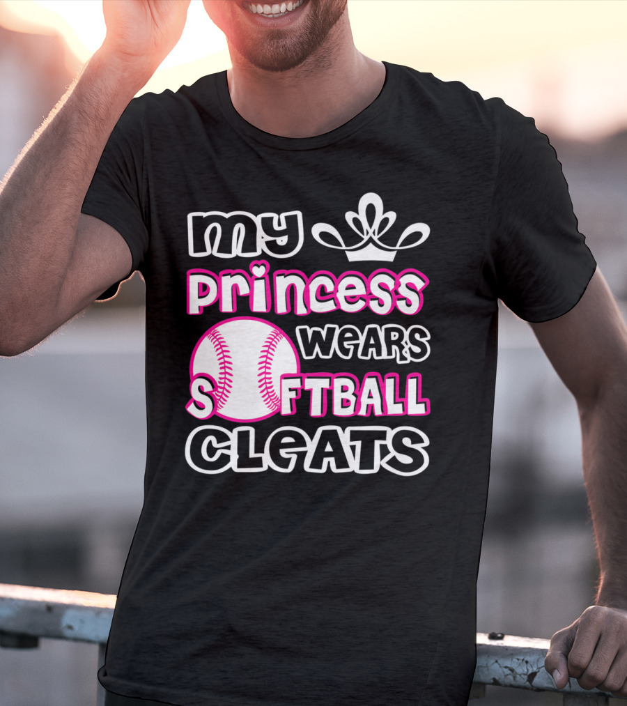 My Princess Wears Softball Cleats T-Shirt