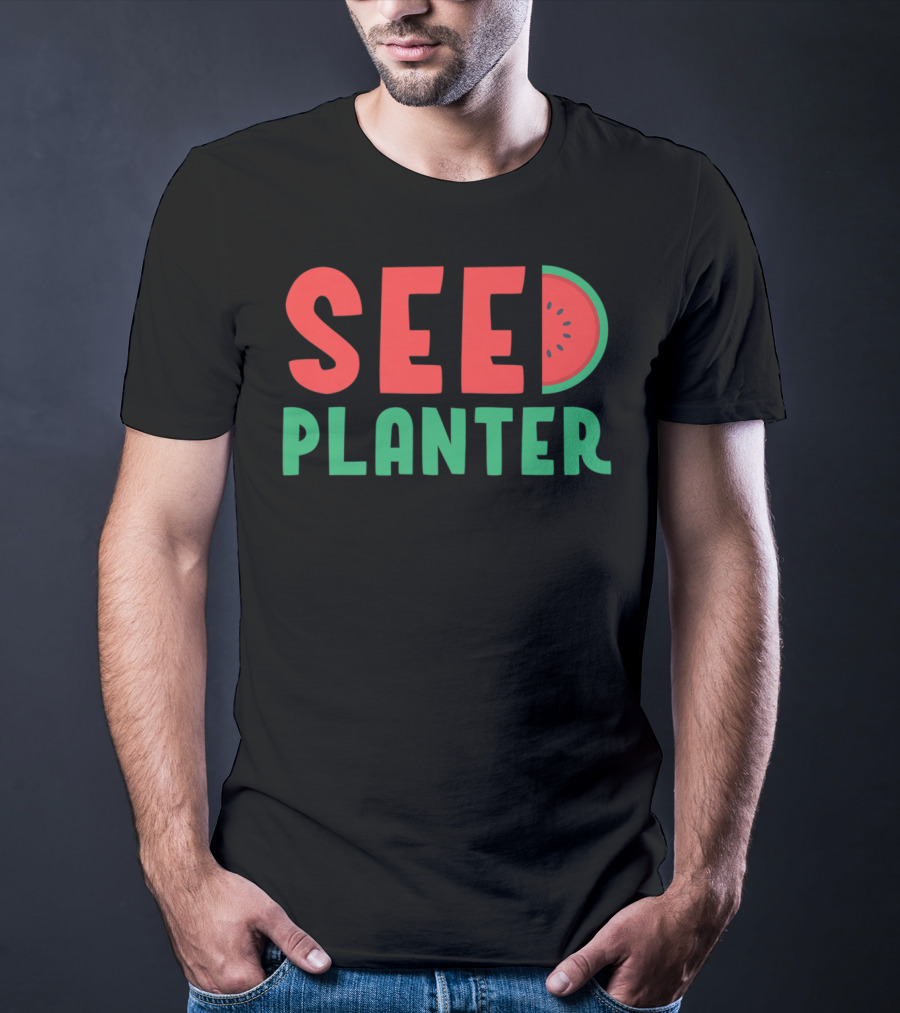 Seed Planter New Mom Pregnancy Watermelon Theme For Women 11 T-Shirt