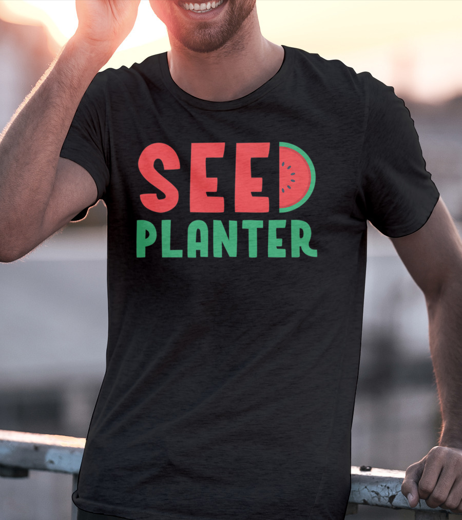 Seed Planter New Mom Pregnancy Watermelon Theme For Women 11 T-Shirt