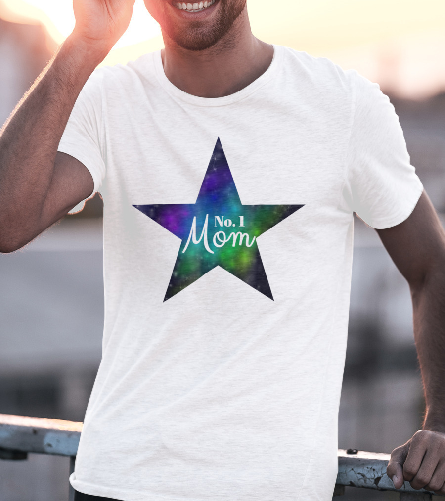 No. 1 Mom Star Galaxy Best Mom In The World T-Shirt