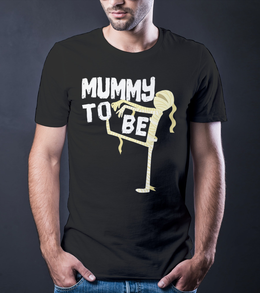 Mummy To Be Pregnancy Halloween First Time Mom Reveal Baby Shower60 T-Shirt