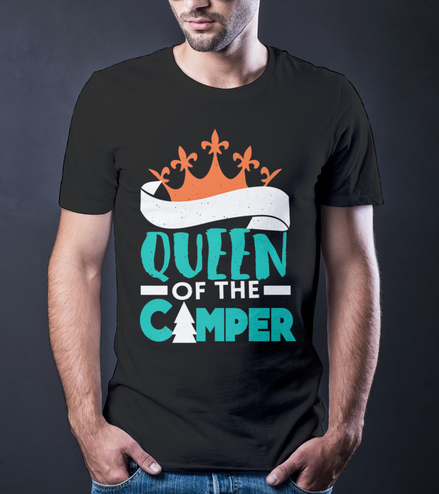 QUEEN OF THE CAMPER RV CROWN TREE T-Shirt