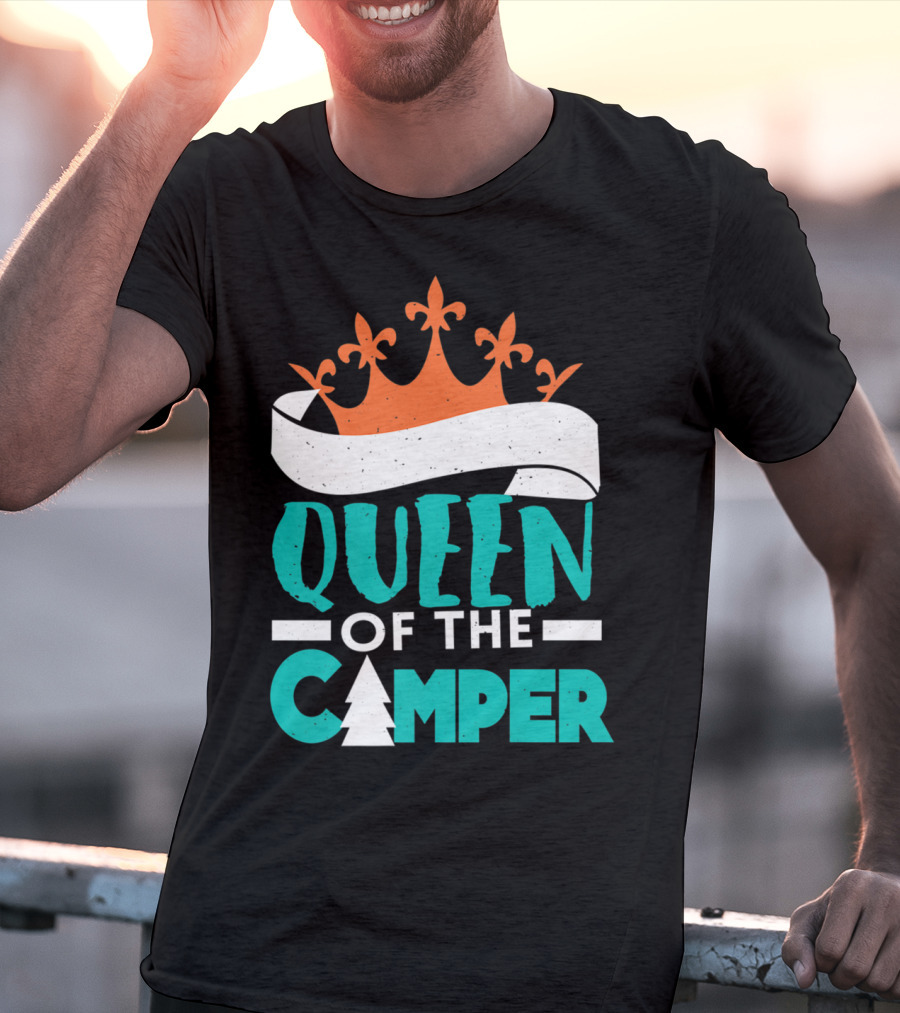 QUEEN OF THE CAMPER RV CROWN TREE T-Shirt
