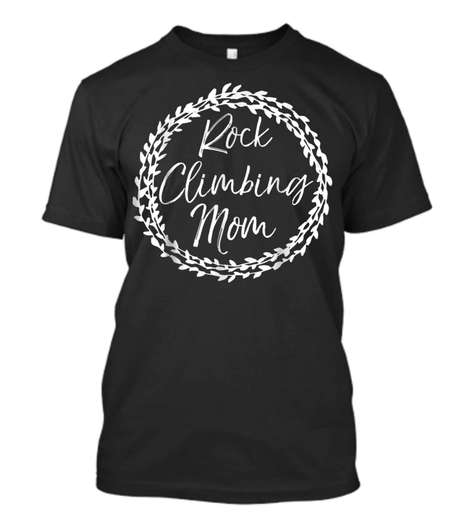 Rock Climbing Mom Cute Flower Circle Mountain Climber T-Shirt