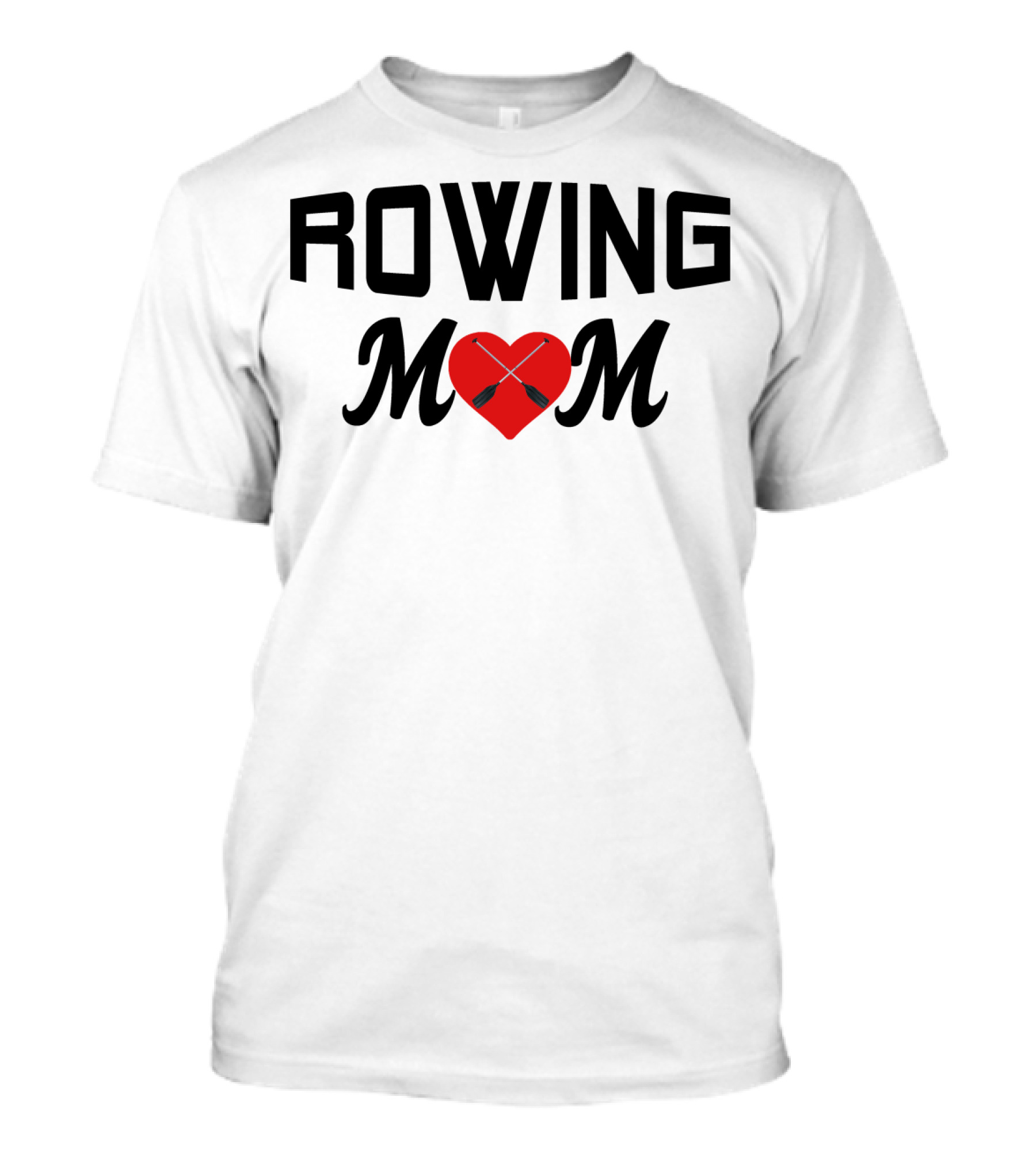 Rowing Mom Heart Oars T-Shirt