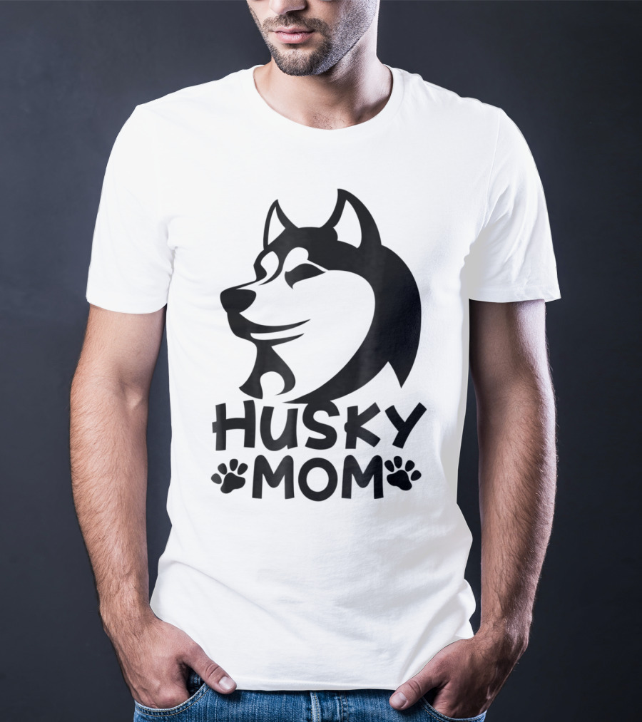 Husky Mom Siberian Husky Lovers I Love My Husky T-Shirt