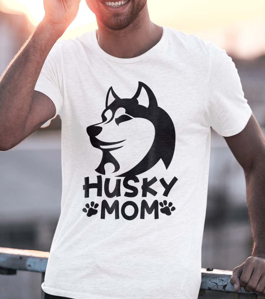 Husky Mom Siberian Husky Lovers I Love My Husky T-Shirt