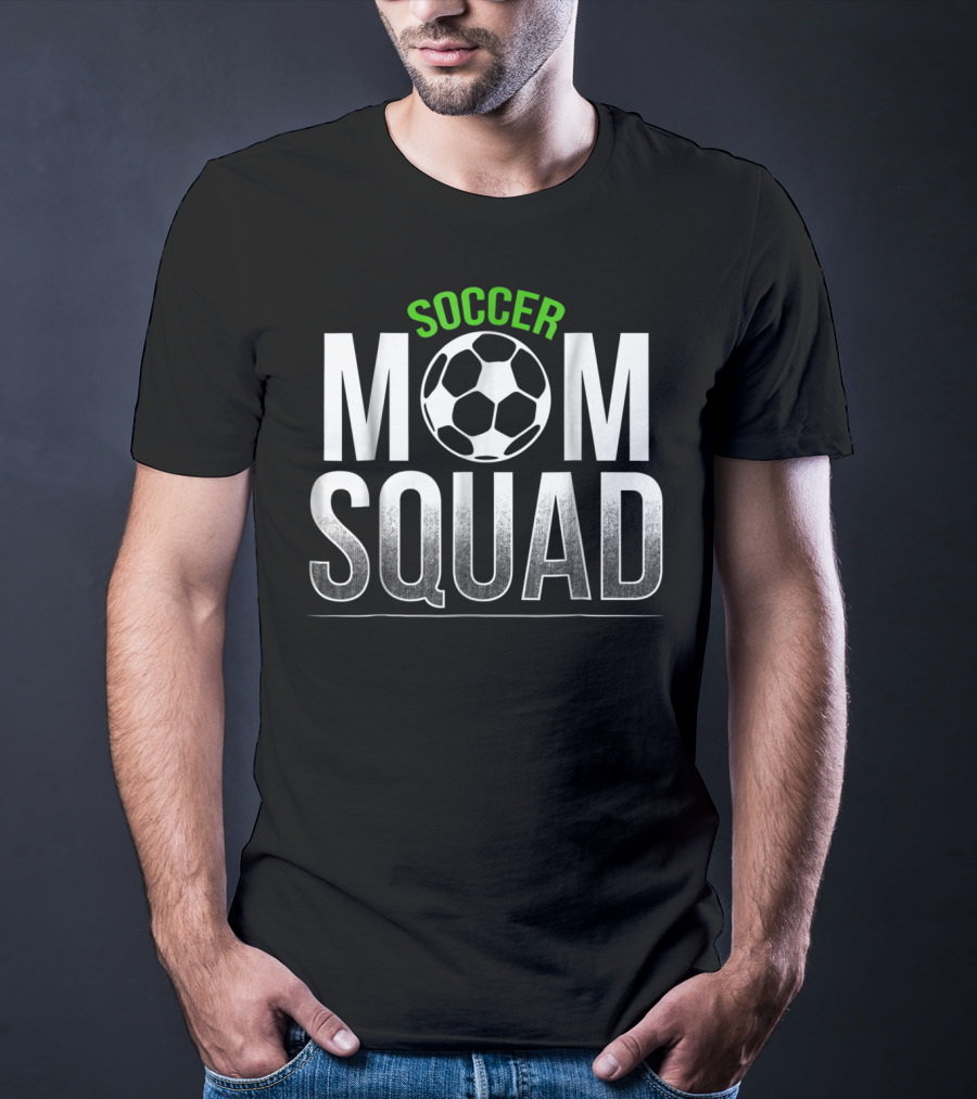 Soccer Mom Squad Kids Son Daughter Soccer Ball T-Shirt