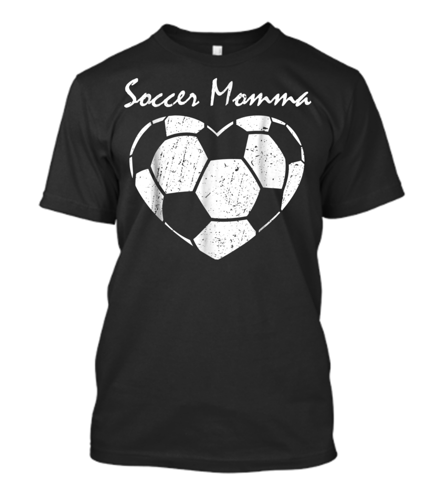 Soccer Momma Heart Graphic Soccer T-Shirt