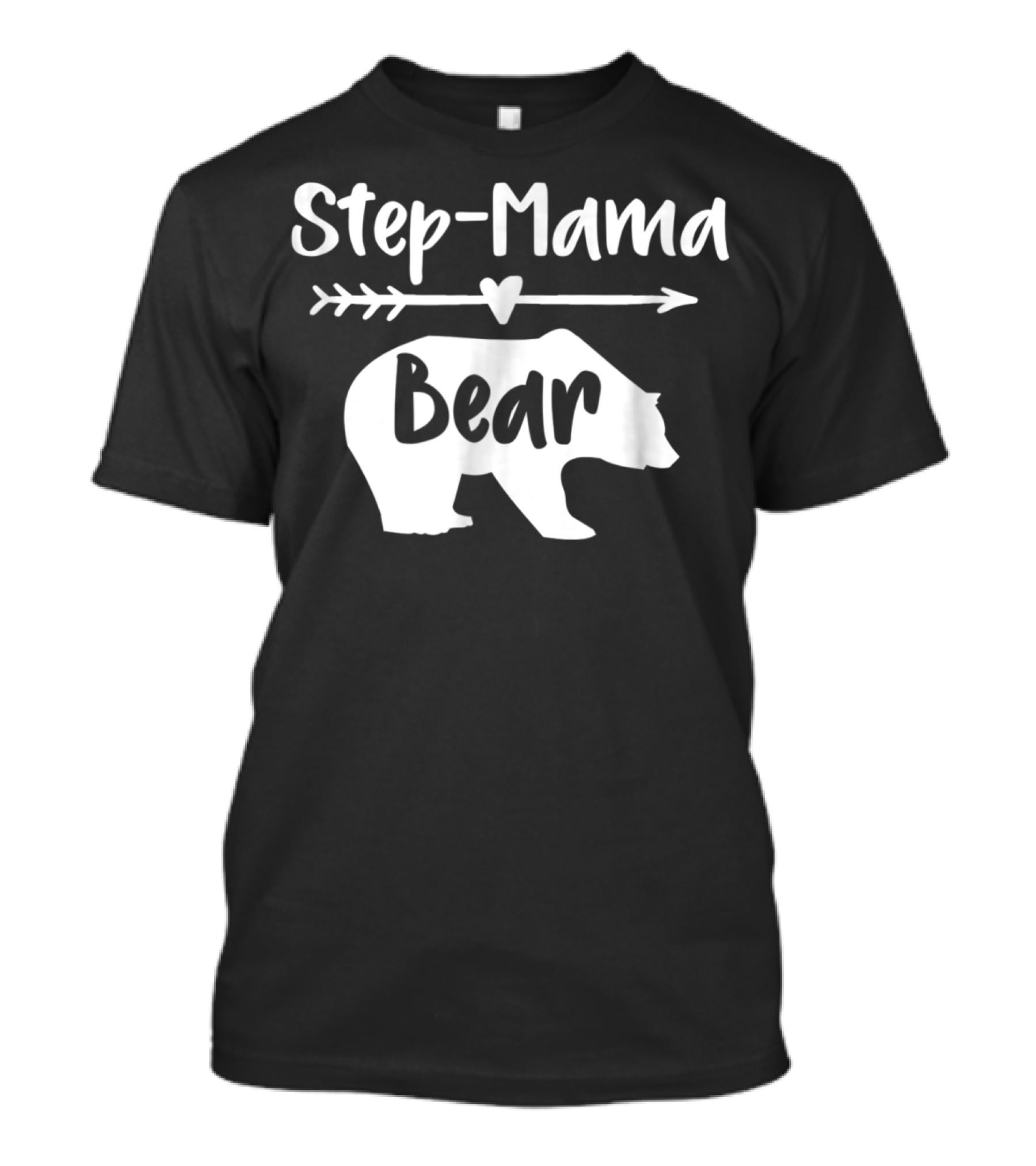 Step-Mama Bear Heart Arrow Bear T-Shirt