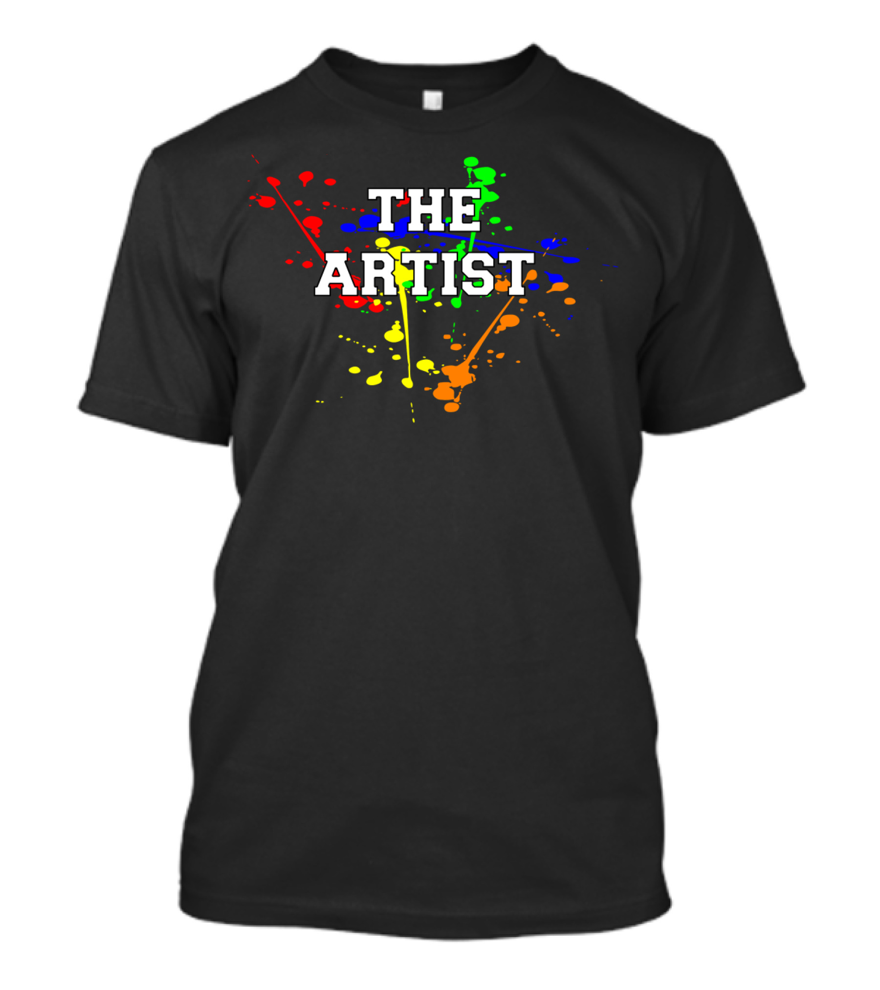 The Artist Dad Colorful Paint Splash Family Matching83 T-Shirt