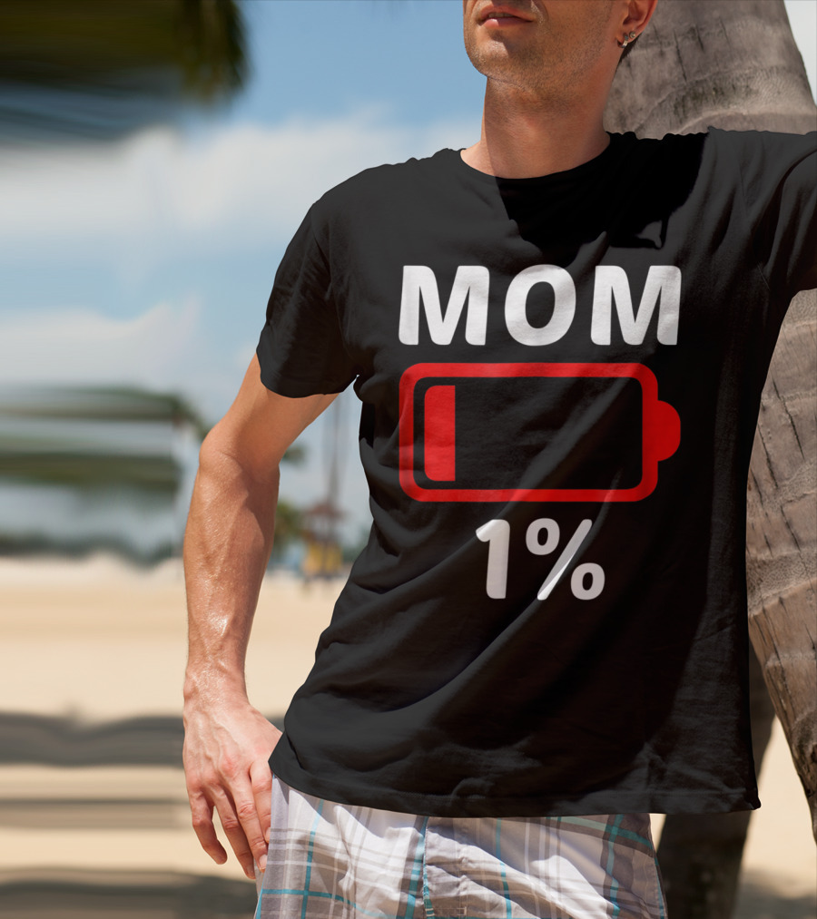 MOM 1% Low Battery T-Shirt