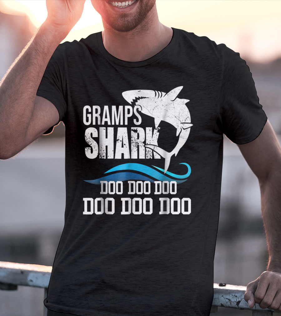 Gramps Shark Doo Doo Doo Mother Mom Grandma Halloween Christmas43 T-Shirt