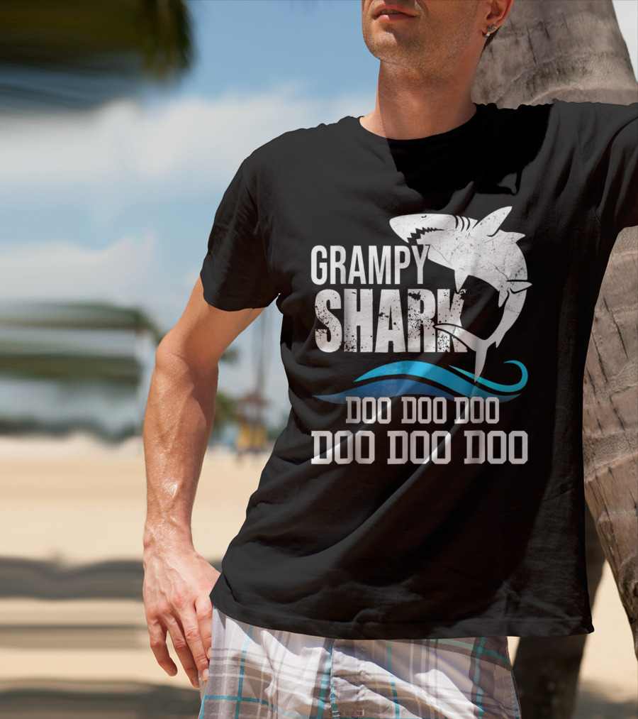Grampy Shark Doo Doo Doo Halloween Grandma Mother Mom T-Shirt