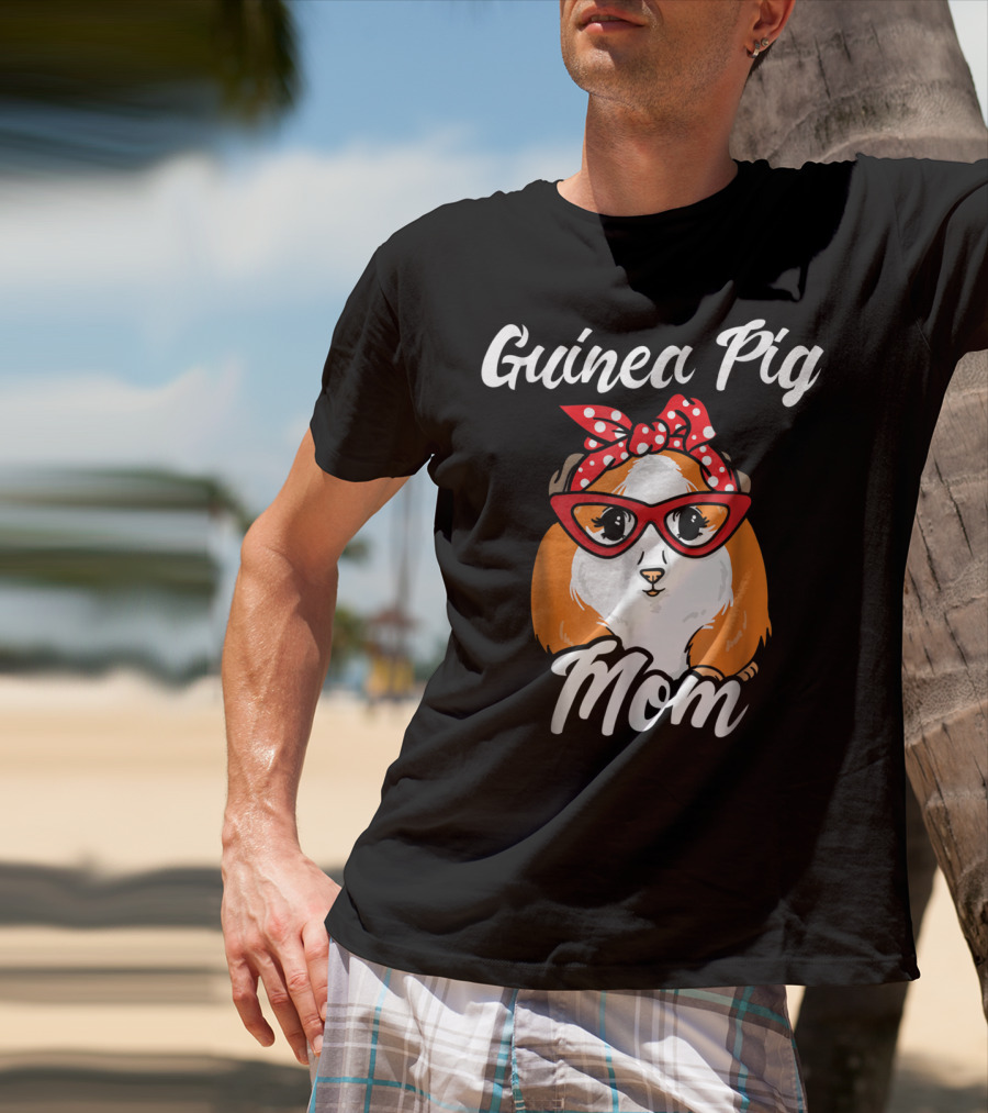 Guinea Pig Mom Mother Present Peruvian Pet Lover Gift T-Shirt