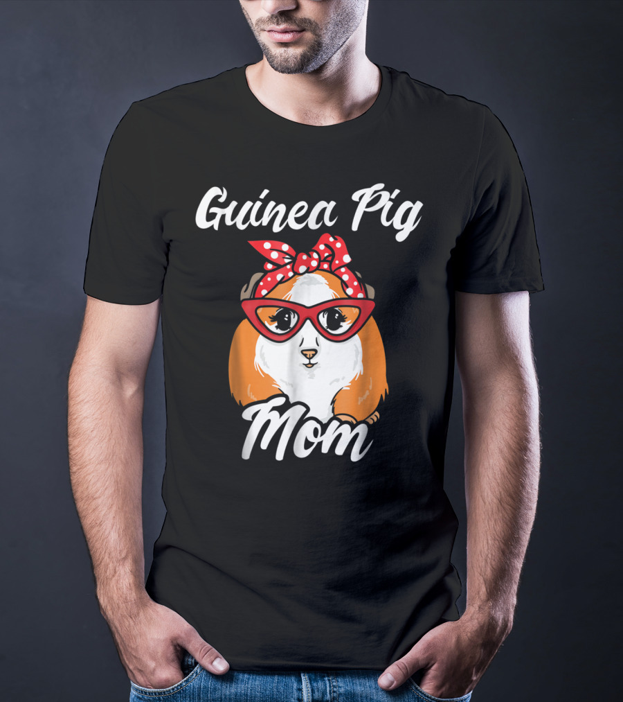 Guinea Pig Mom Mother Present Peruvian Pet Lover Gift T-Shirt
