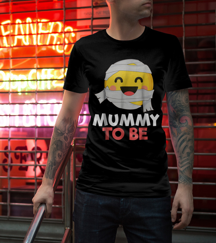 Mummy To Be Emoji Halloween Pregnancy T-Shirt