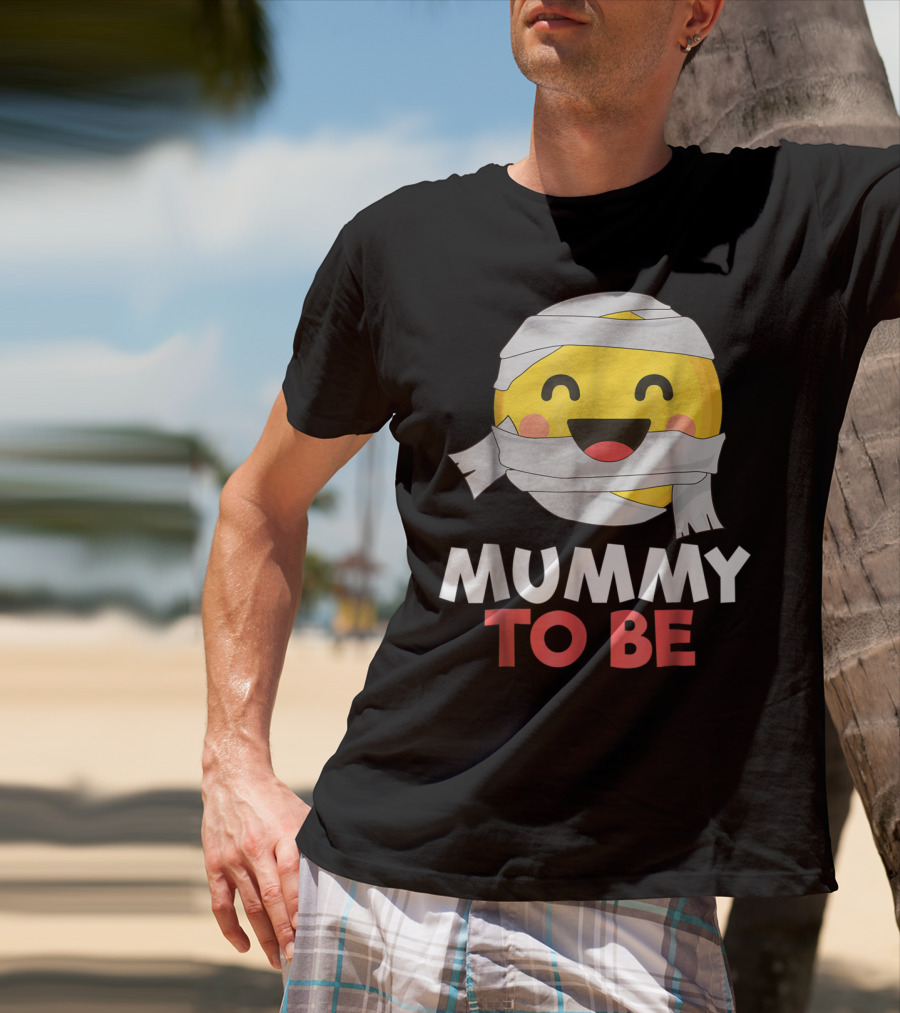 Mummy To Be Emoji Halloween Pregnancy T-Shirt