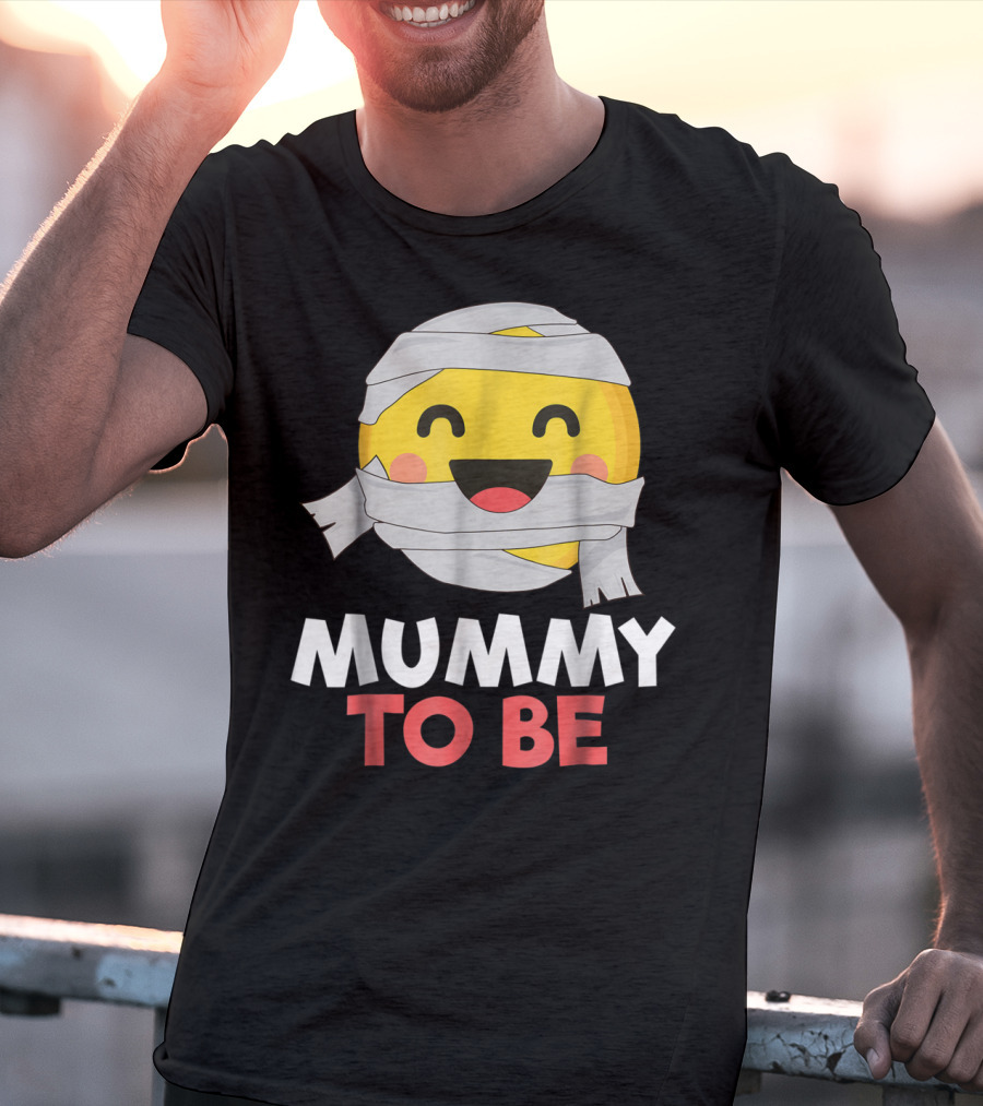 Mummy To Be Emoji Halloween Pregnancy T-Shirt