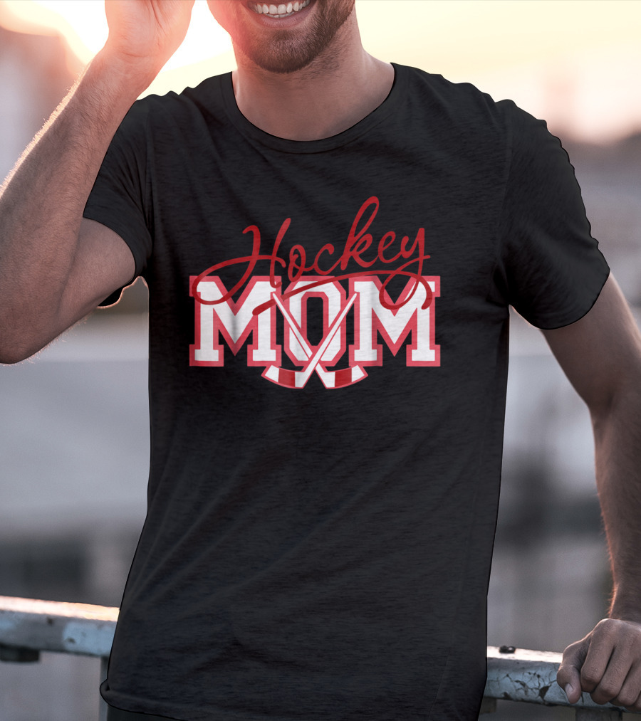 Hockey Mom With Sticks T-Shirt