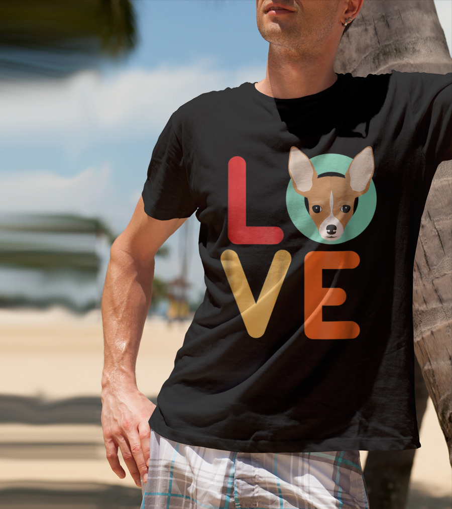 Love Chihuahua Dog Animal Lover Puppies Mom Dad T-Shirt